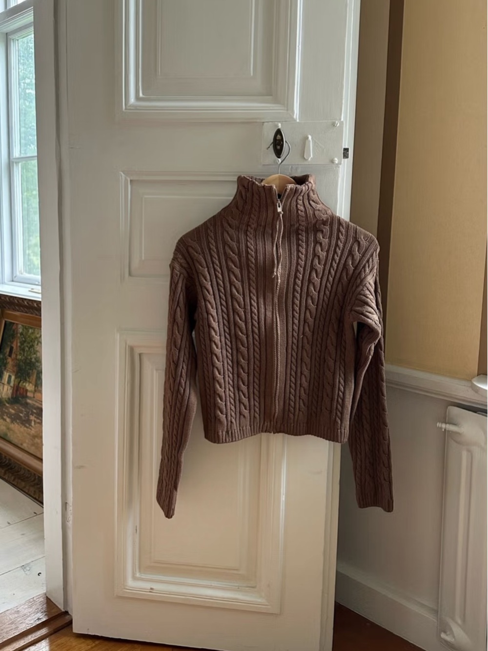 Djerf Avenue Ready Set Go Cardigan Brown